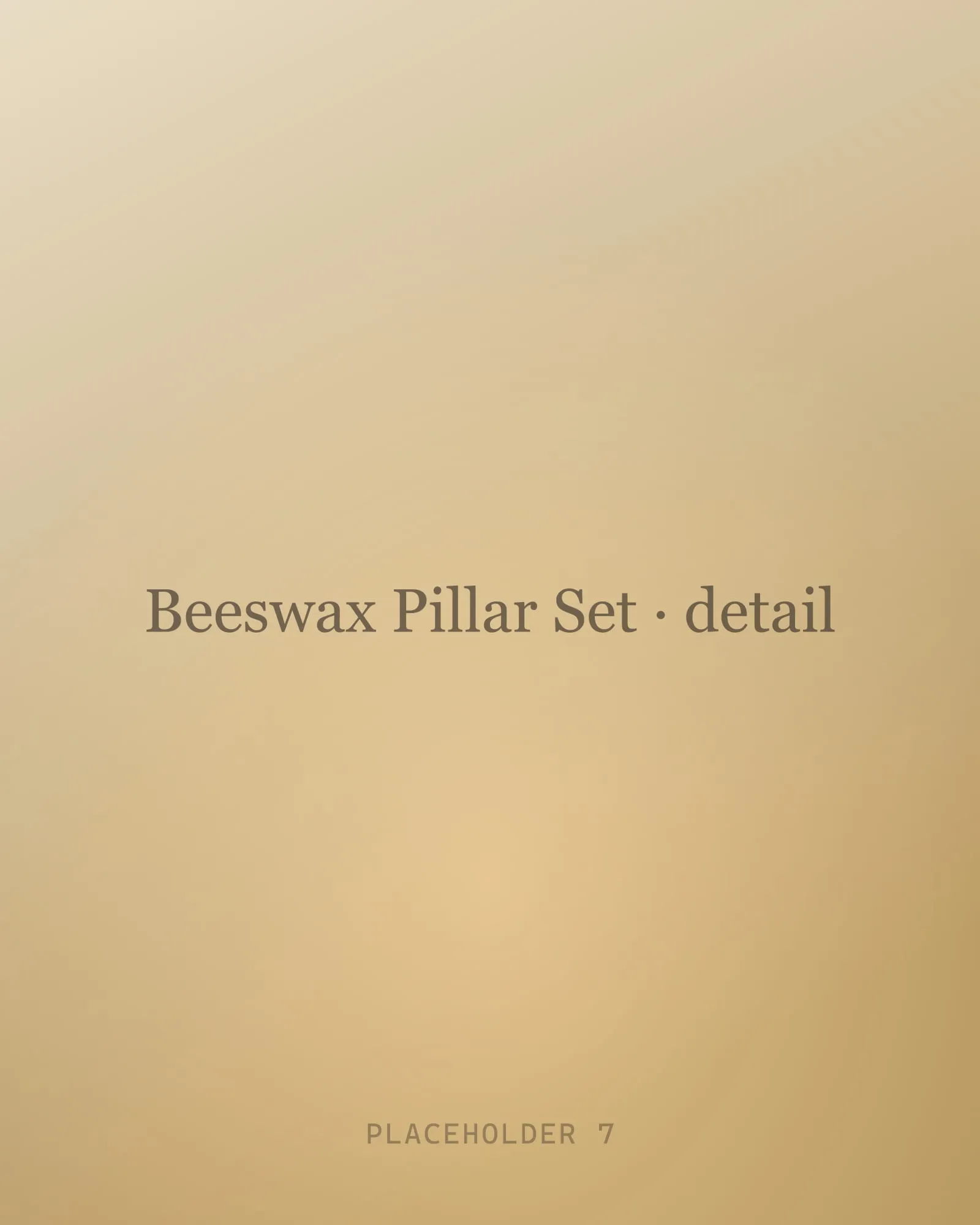 Beeswax Pillar Set Test — view 2
