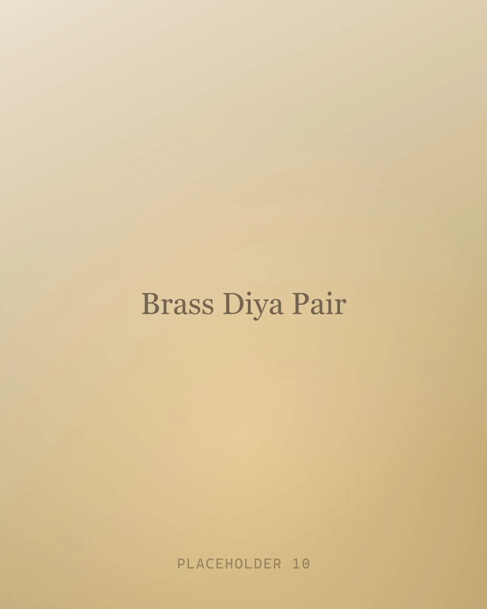 Brass Diya Pair