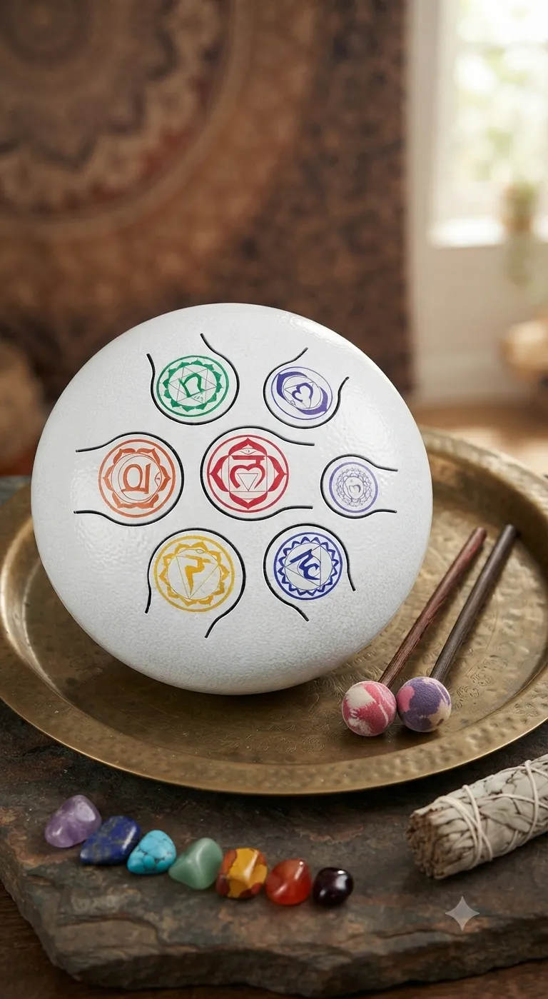 Chakra Symbol Hand Drum