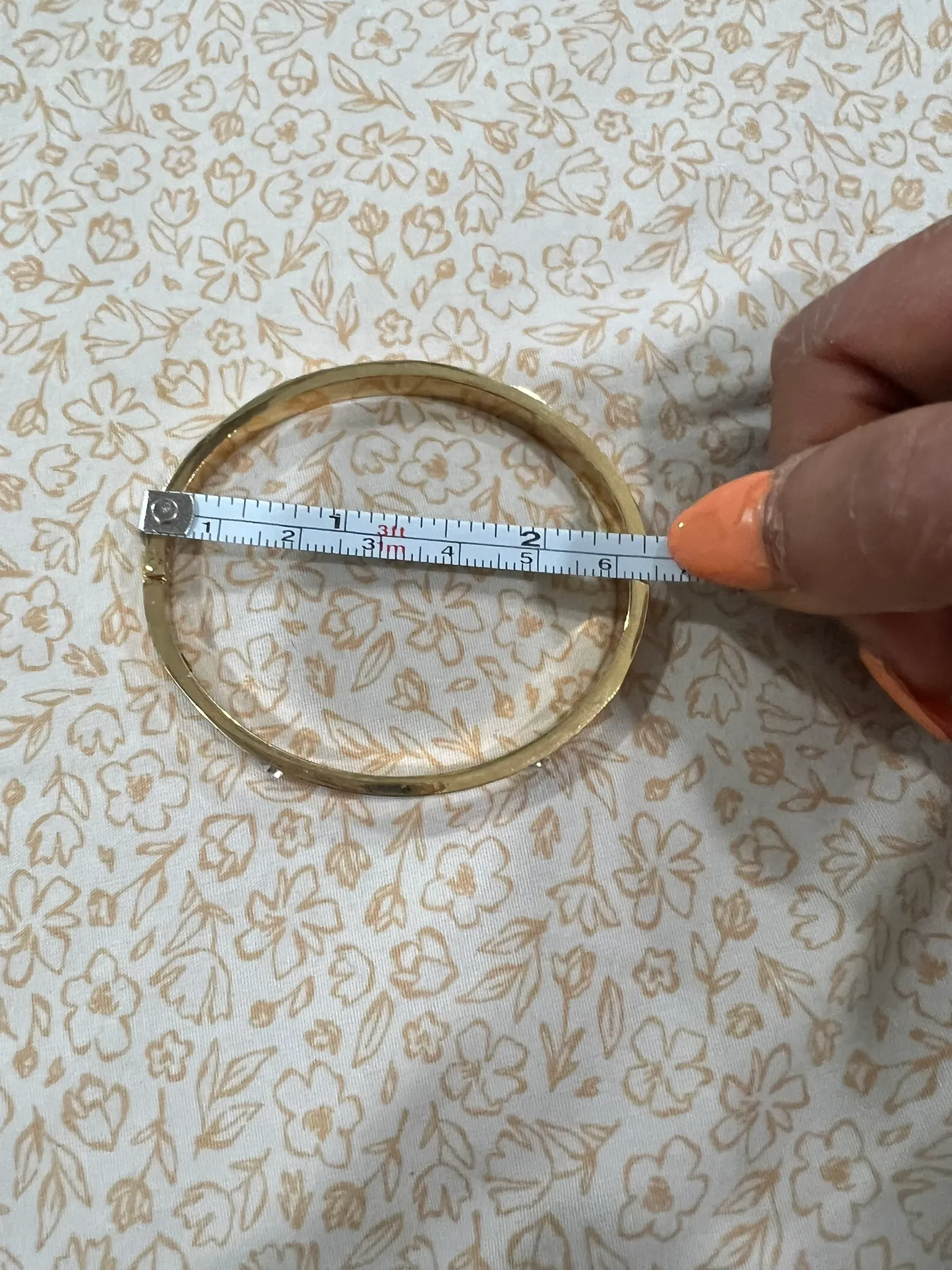 Gold Screw-Detail Bangle Bracelet — view 4