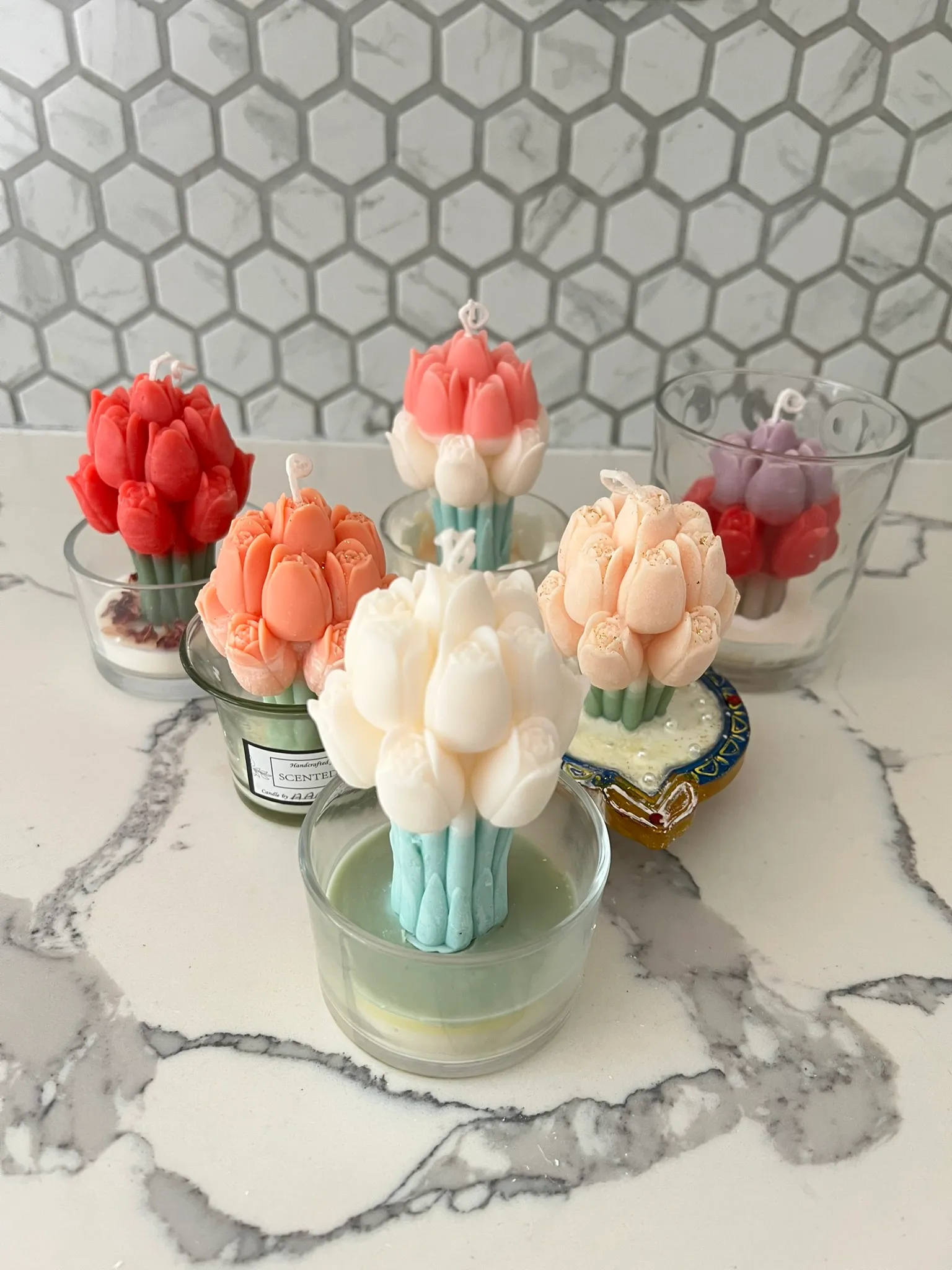Tulip Bouquet Candle
