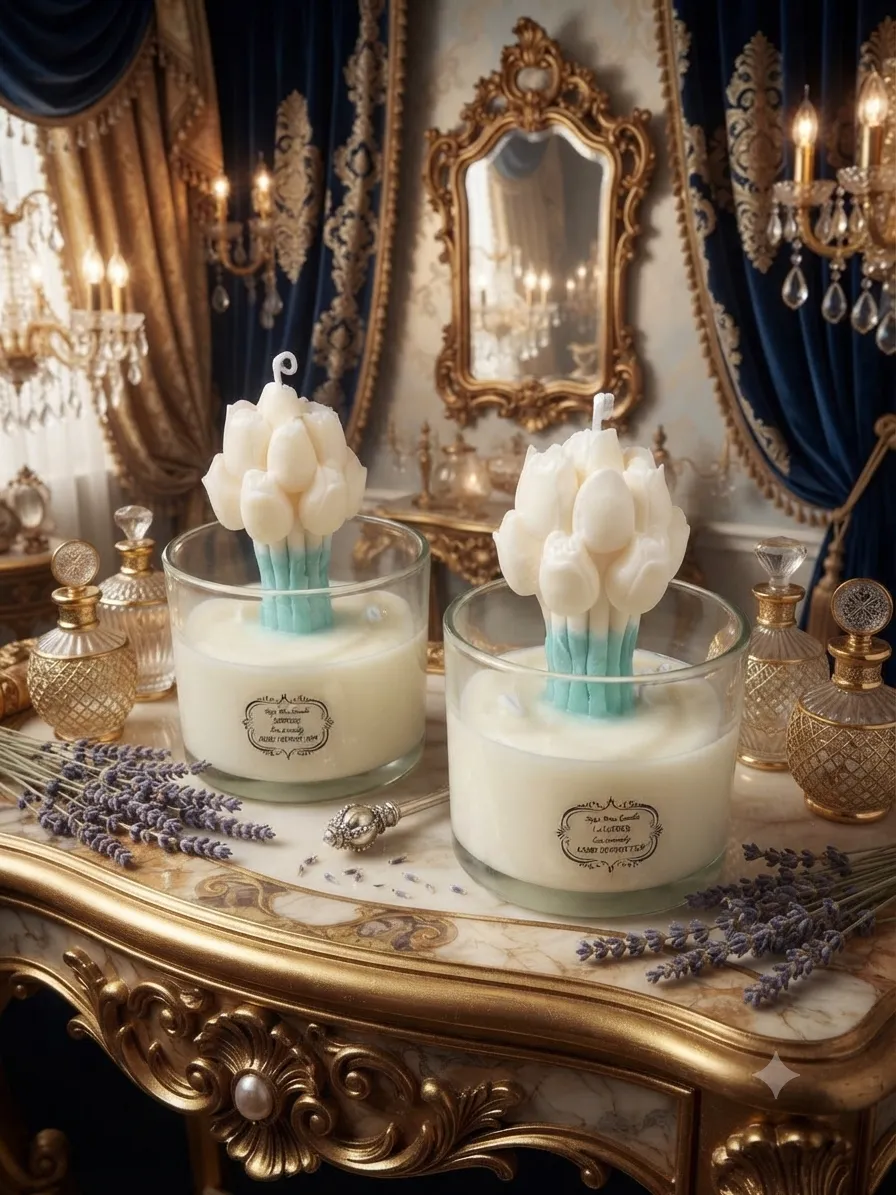 Tulip Bouquet Candle — view 7