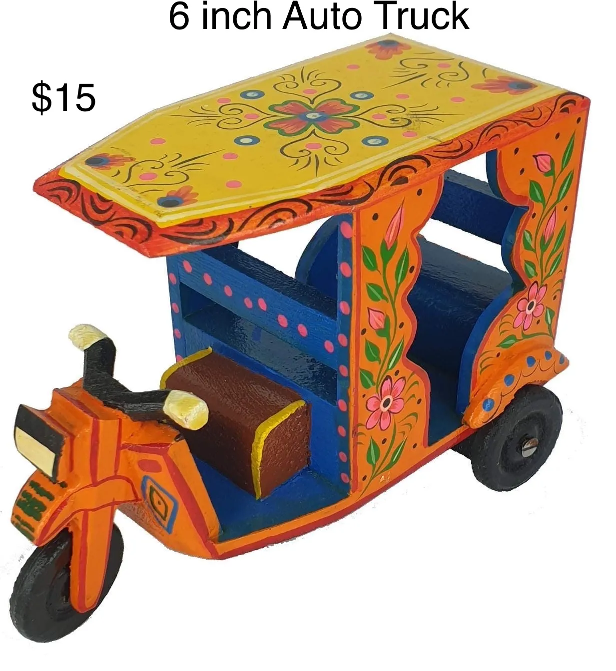6-Inch Wooden Auto Truck